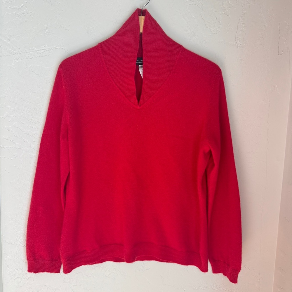 Jones New York Womens Black Long Sleeve Knitted 100% Cashmere Sweater Size: XL - Picture 12 of 13